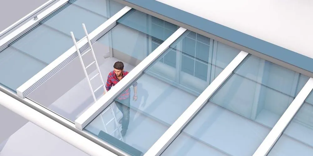 Glasüberdachung in Hockenheim